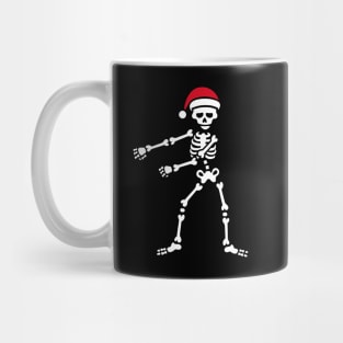 Floss dance flossing skeleton Santa Claus Christmas Mug